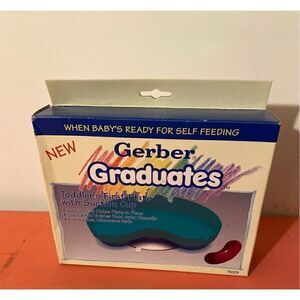 vintage 1992 Gerber Graduates Baby suction plate/bowl
